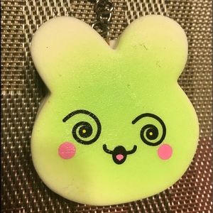 Key Charm Green Rabbit